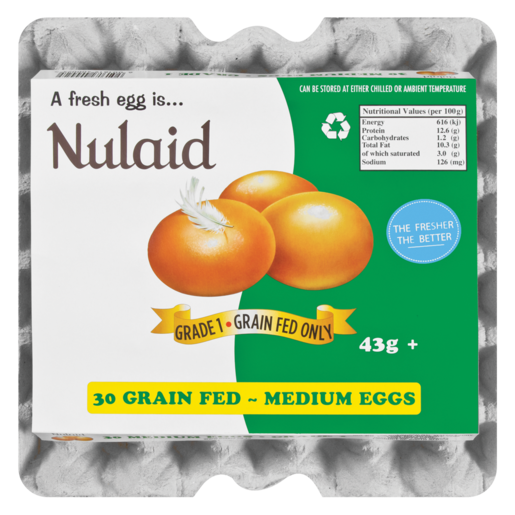 Nulaid Medium Eggs 30 Pack