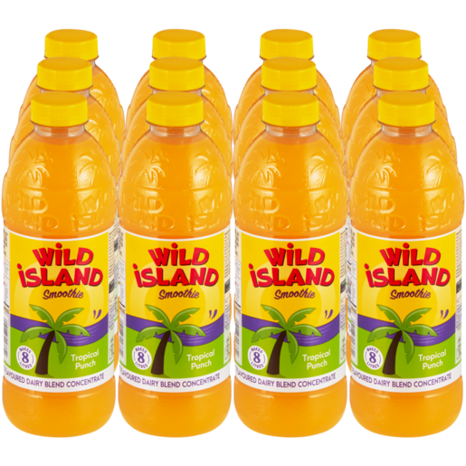Wild Island Tropical Punch Flavoured Dairy Blend Concentrate 12 x 1L 
