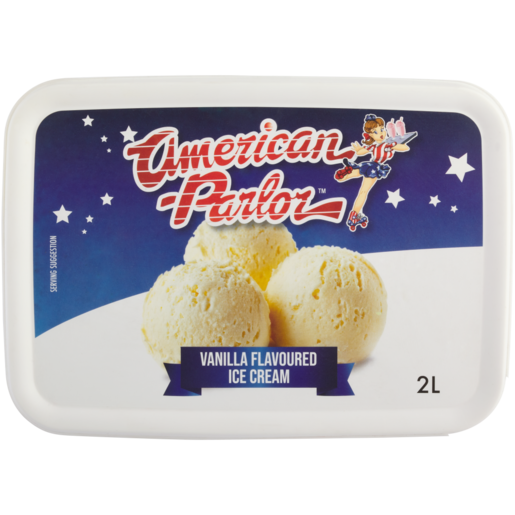 American Parlor Vanilla Flavoured Ice Cream Tub 2L