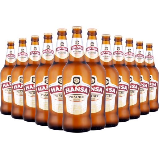Hansa Pilsener Beer Bottles 12 x 750ml