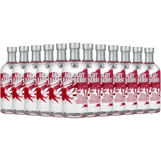 Absolut Raspberry Vodka Bottles 12 x 750ml