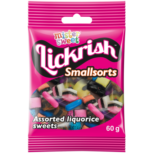 Mister Sweet Lickrish Smallsorts 60g 