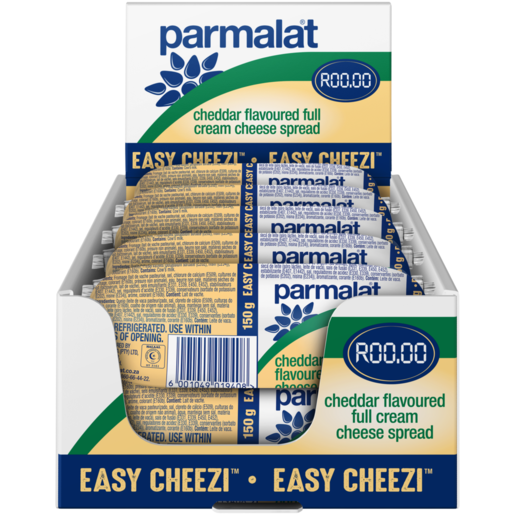 Parmalat Eazy Cheezi Cheddar Flavoured Full Cream Cheese Spread 10 x 150g