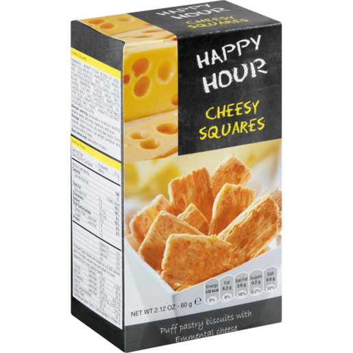 Happy Hour Cheesy Squares 60g