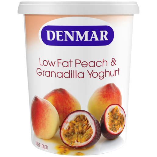 Denmar Low Fat Peach & Granadilla Yoghurt 500g
