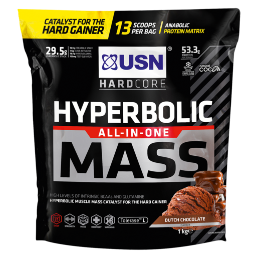 USN Chocolate Flavoured Hyperbolic Mass 1kg