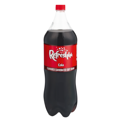 Refreshhh Cola Flavoured Carbonated Soft Drink 2L 