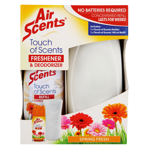 Air Scents Touch Of Scents Spring Fresh Scented Air Freshener & Deodoriser 100ml