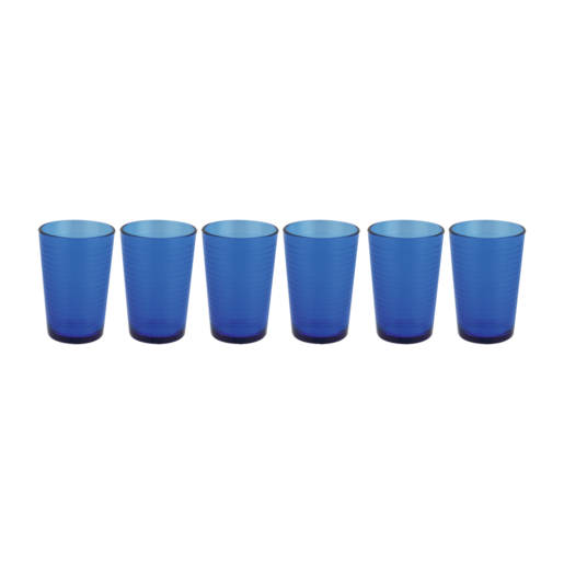 Blue Ring Juice Glasses 240ml