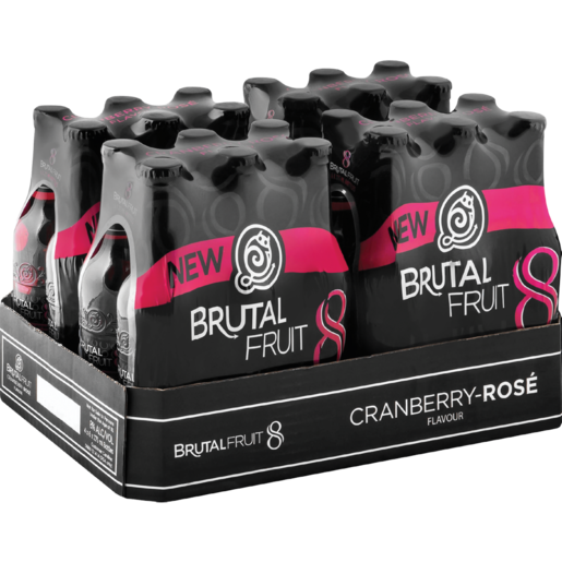 Brutal Fruit Cranberry Rosé Cooler Bottles 24 x 275ml