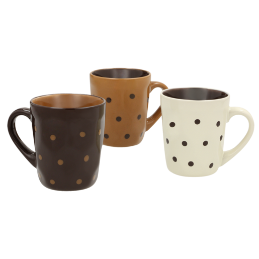Dotted Coffee Mug Set 3 Pack
