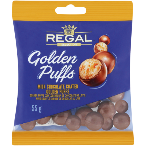 Regal Golden Puffs Chocolate Balls 55g