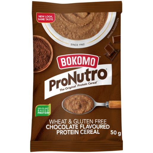 ProNutro Wheat & Gluten Free Chocolate Flavoured Protein Cereal Sachet 50g