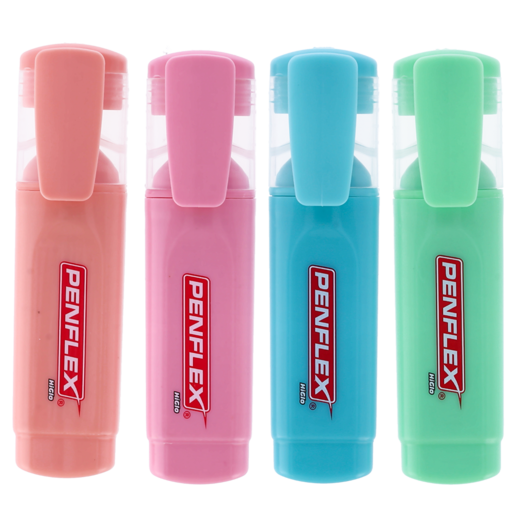 Penflex Higlo Pastel Highlighters 4 Pack