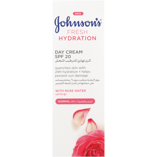Johnson's Fresh Hydration Day Cream SPF 20 With Rose Water 50ml