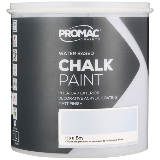 Promac Paints It's A Boy PVA Chalk Paint 1L