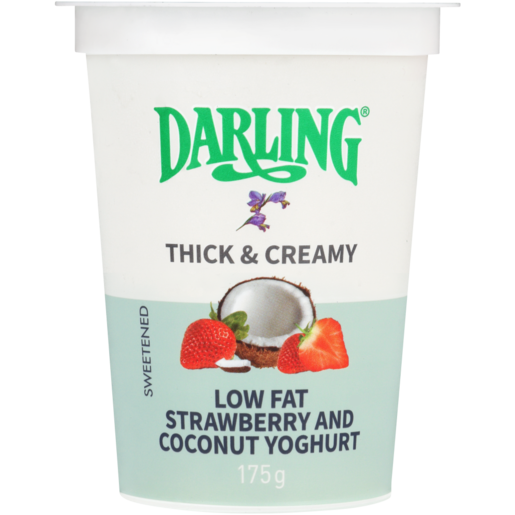 Darling Strawberry & Coconut Flavoured Low Fat Yoghurt 175g