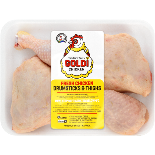 Goldi Chicken Fresh Drumsticks & Thighs Per kg