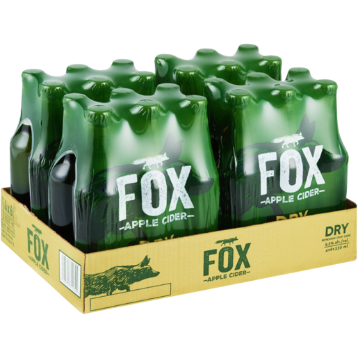 Fox Dry Apple Cider Bottles 24 x 330ml
