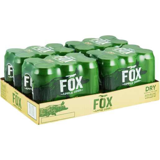 Fox Dry Apple Cider Cans 24 x 440ml