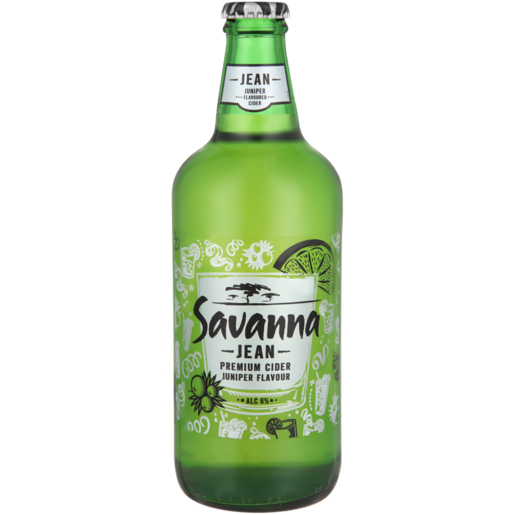 Savanna Jean Juniper Flavoured Premium Cider Bottle 500ml