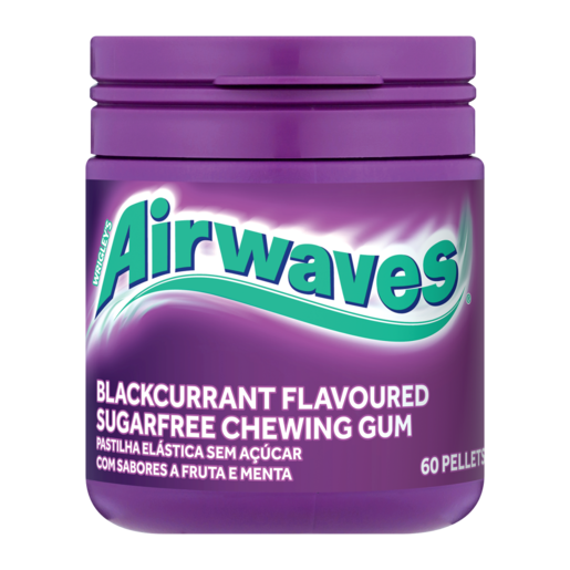 Airwaves Sugarfree Blackcurrant Flavoured Chewing Gum 60 Pack