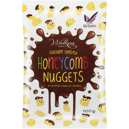 Walkers Chocolate Covered Honeycomb Nuggets 100g