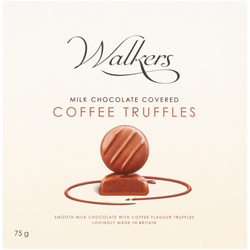 Walkers Milk Chocolate Covered Coffee Truffles 75g