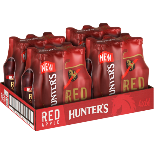 Hunter's Red Apple Cider Bottles 24 x 330ml