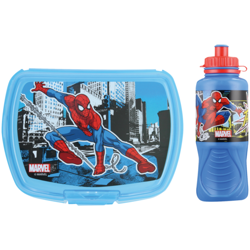 Spider-Man Lunch Box & Plastic Bottle 420ml