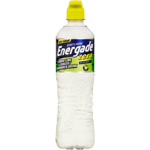 Energade Zero Lemon, Lime & Ginger Flavoured Sports Drink 500ml 