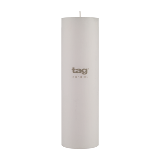 Tag White Chapel Pillar Candle 7 x 25cm