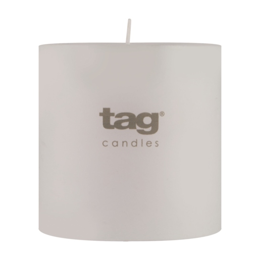 Tag White Chapel Candle 10 x 10cm