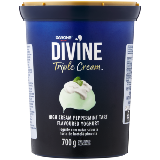 Danone Divine Triple Cream Peppermint Tart Flavoured Yoghurt 700g