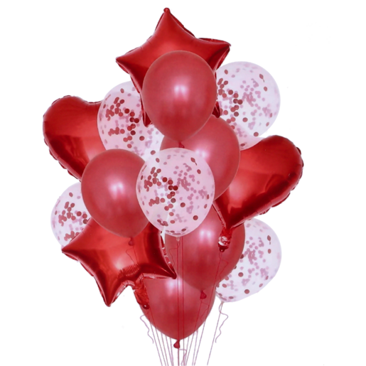 Occasions Red Balloon Bouquet 14 Piece