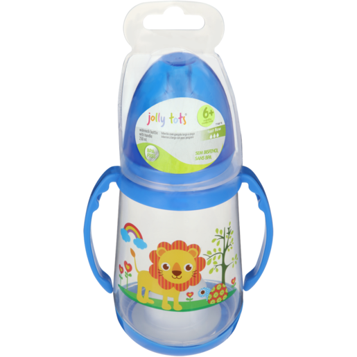Jolly Tots Wideneck Bottle with Handle 6 Months +