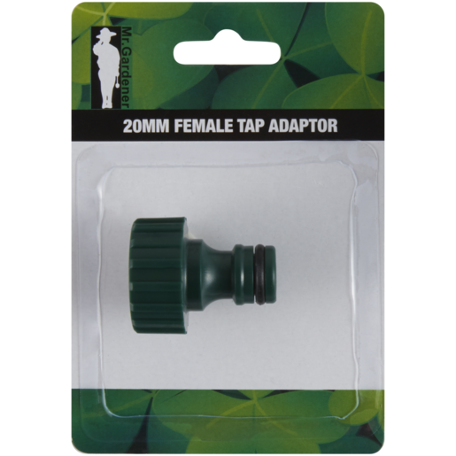 Mr. Gardener Green Female Tap Connector 20mm