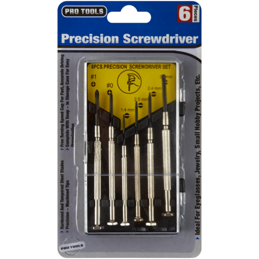 Pro Tools Precision Screwdriver Set 6 Piece