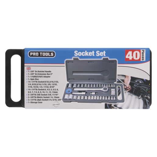 Pro Tools Socket Set 40 Pieces