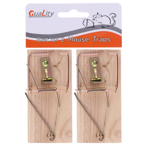 Quality Wooden Mouse Traps 2 Pack