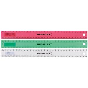 Penflex Plastic Ruler 30cm (Assorted Item - Supplied At Random), Rulers &  Measuring, Stationery & Newsagent, Household