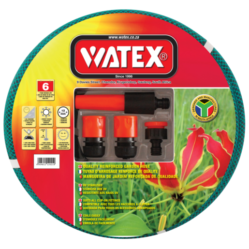 Watex Garden Hose With Fittings 5 Piece 20m
