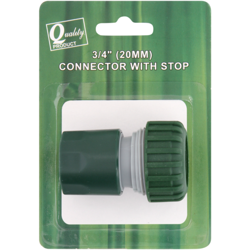 Hose Connector With Water Stop 20mm