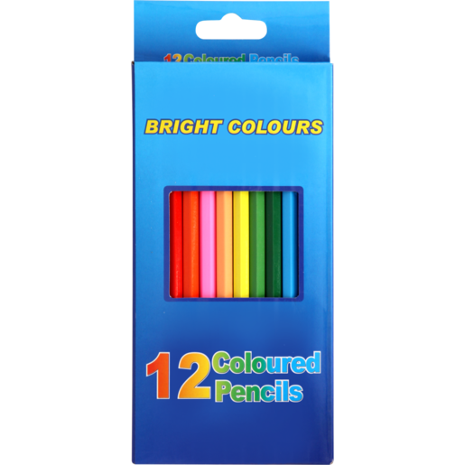 Bright Colours Coloured Pencils 12 Pack