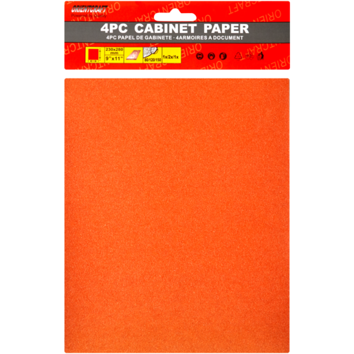 Orientcraft Cabinet Sand Paper 4 Pieces