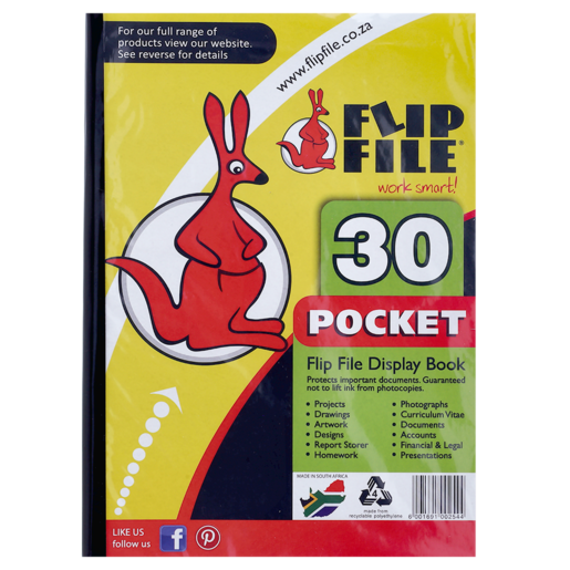 Flip File Display File 30 Pockets