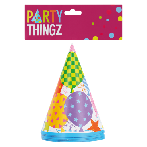 Party Thingz Party Hats 6 Pack
