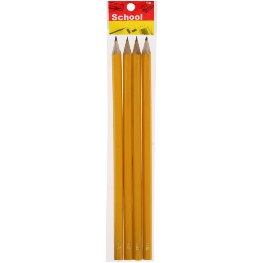 HB Pencils 4 Pack