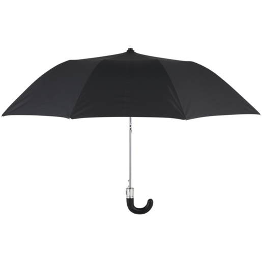 Poppins Black Mens Easy Fold Umbrella