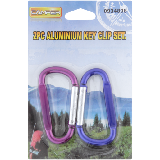 Camper Aluminium Key Clip 2 Pack